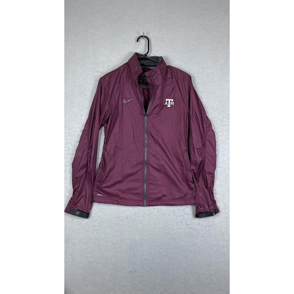 Texas A&M Aggies Jacket Maroon NCAA Football Nike Storm-FIT Windbreaker Full Zip